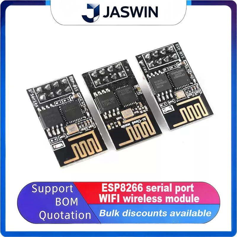 Module WiFi sans fil série ESP8266 ESP-01 ESP-01S, émetteur-récepteur ESP8266EX, carte de développement IoT pour Arduino Raspberry Pi 3.3V