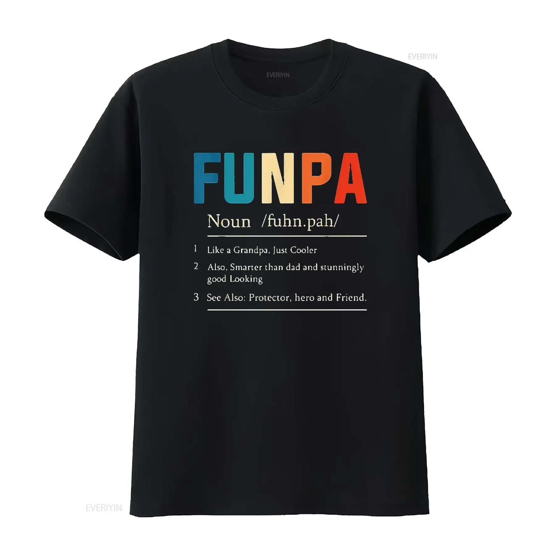 

Cool Fun Funpa Grandpa Novelty T Shirt Designs Womens Black L vintage Washed Soft Stretched Stylish homme Top For Everyday Wear