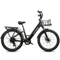 SAMEBIKE RS-A01 Electric Bike 750W 48V14AH Removable Battery 26inch Fat Tire 26*3.0 Ebike City Road Electric Bicycle With Basket