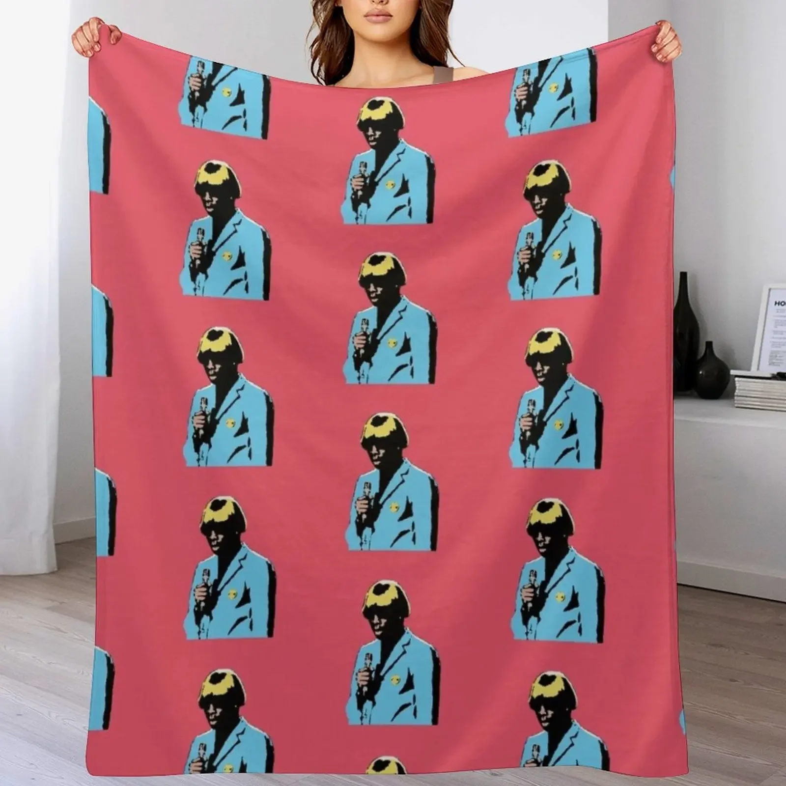 

Igor Pop Art Portrait Throw Blanket Sofa wednesday Extra Large Throw Retros Blankets