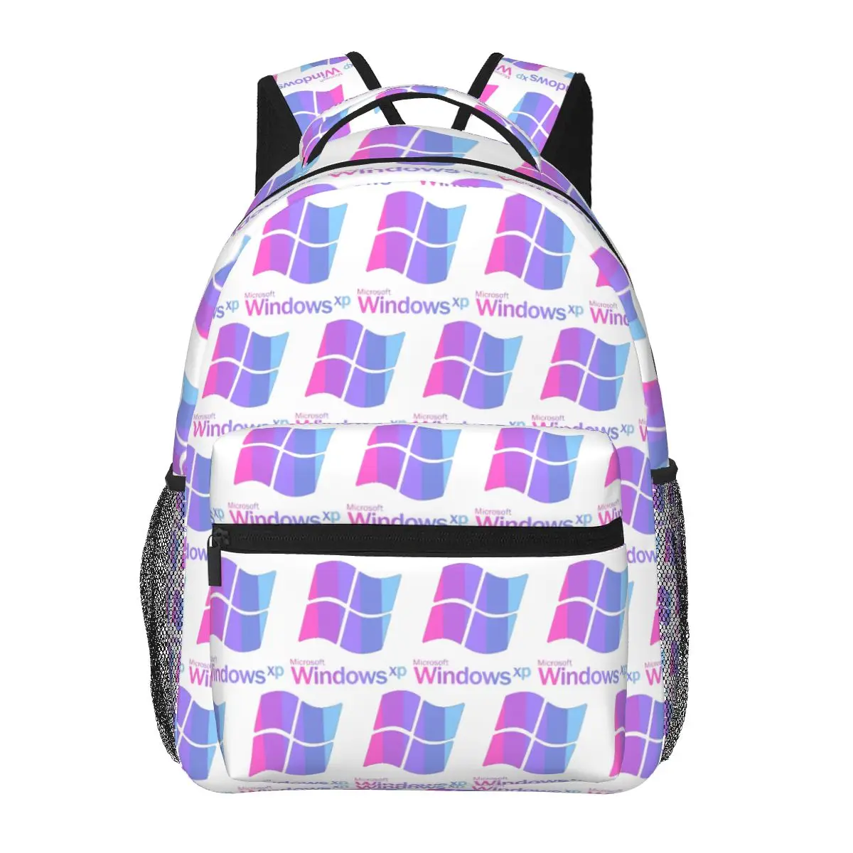 Windows 95 Geeks Nerd Mesh Backpacks Boys Girls Bookbag Students School Bags Cartoon Travel Rucksack Shoulder Bag Large Capacity