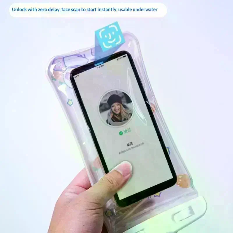 Waterproof Thickened Transparent Phone Bag Universal: Swimming Pouch Protective Case Storage Bags