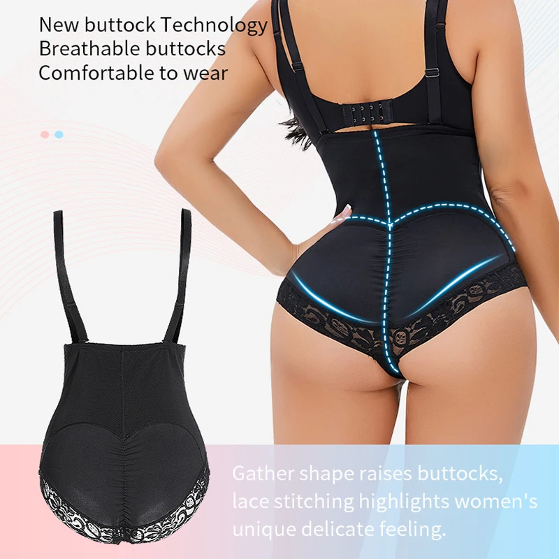 GUUDIA Bodysuits Fajas Shapewear Tummy Control Hooks Zipper Firm Control Colombianas Faja Under Bust Body Shaper Butt Lifting