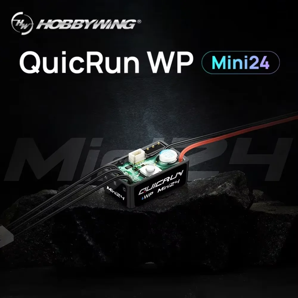 HOBBYWING QuicRun WP Mini24 25A ESC Outer 1621 3500KV Motor Brushless Sensorless Combo for 1/18 1/24 RC Model Car Crawler