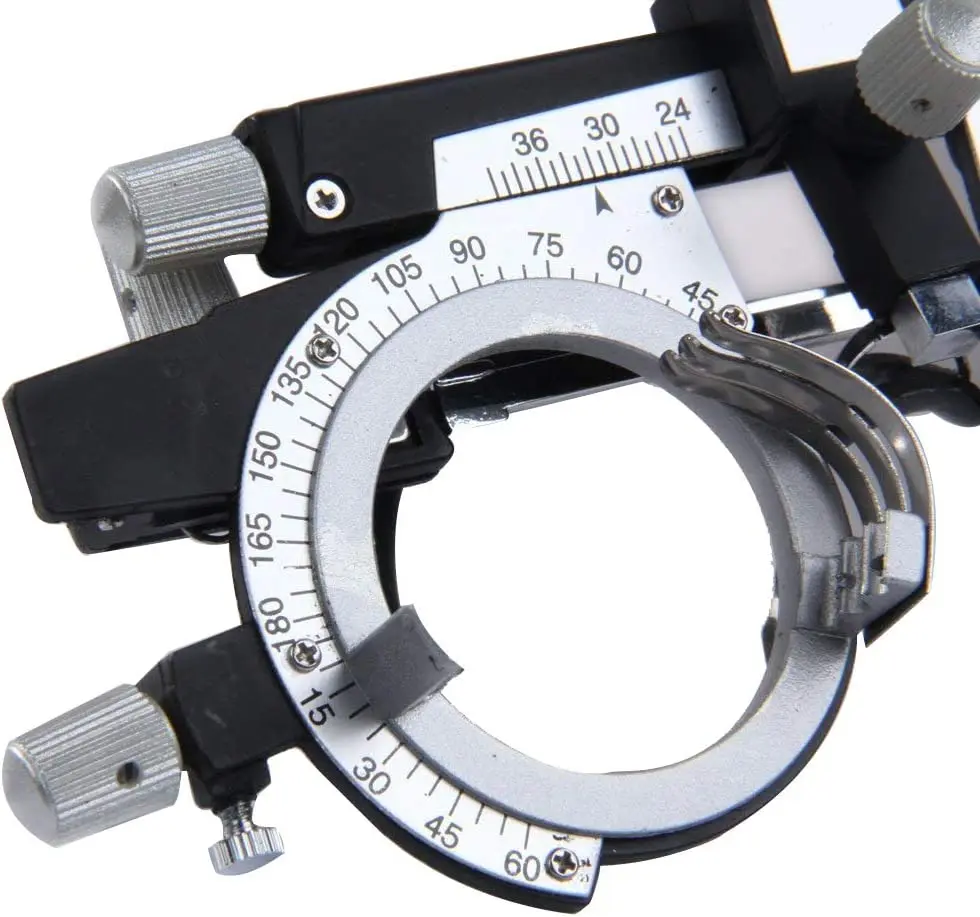 Optischer Probierbrillenrahmen, vollständig verstellbar, universeller Typ AF4880, Metall-Probierbrillenrahmen mit Linsenflippern – Detail 2