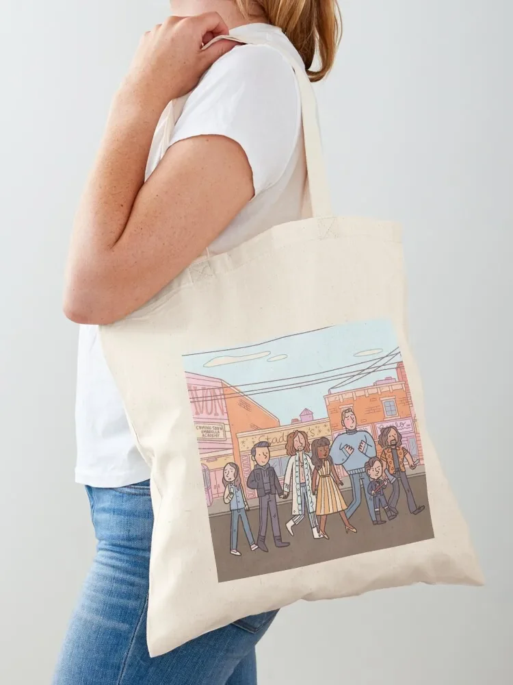 

Umbrella Academy Sticker Print Tote Bag Customizable tote bag personalized tote bag woman Women bags