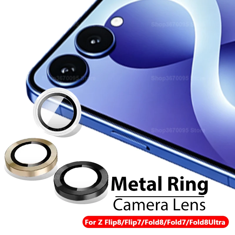 For Samsung Galaxy Z Flip 8 Flip 7 5G Back Camera Caver For Z Flip8 Fold 8 Metal Ring Lens Protect Cap