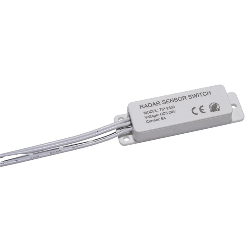 ABMF-5X DC 5-24V 5.8G Microwave Radar Sensor Switch Controller Human Body Induction Switch For PWM LED Monochrome Bar Light