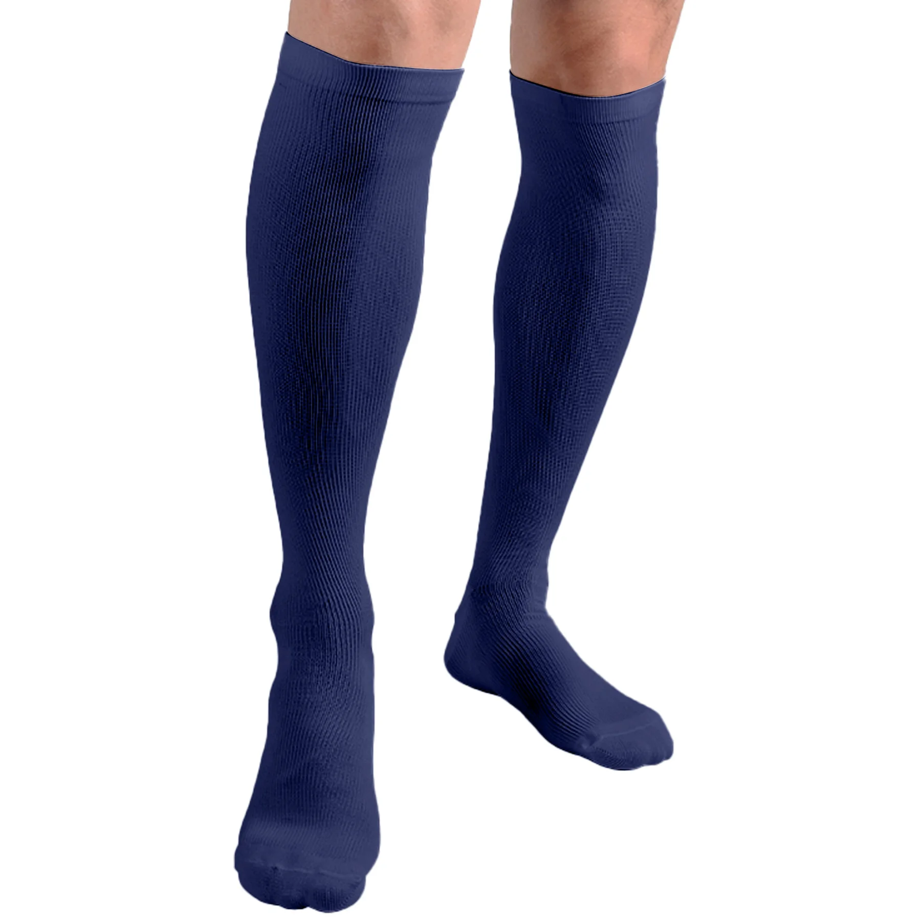 Compression Socks for Women and Men(3 Pairs) Blue for Running, Athletic, Travel, Improve Circulation for Varicose Veins