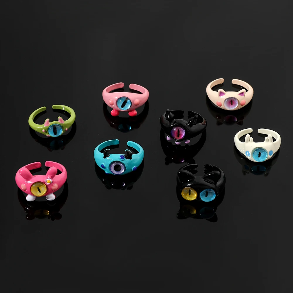 حلقات جامعة وحوش أفلام كرتونية للنساء ، حلقات مفتوحة إبداعية ، مجوهرات إصبع أنيمي لطيف ، فيلم Mike Sullivan