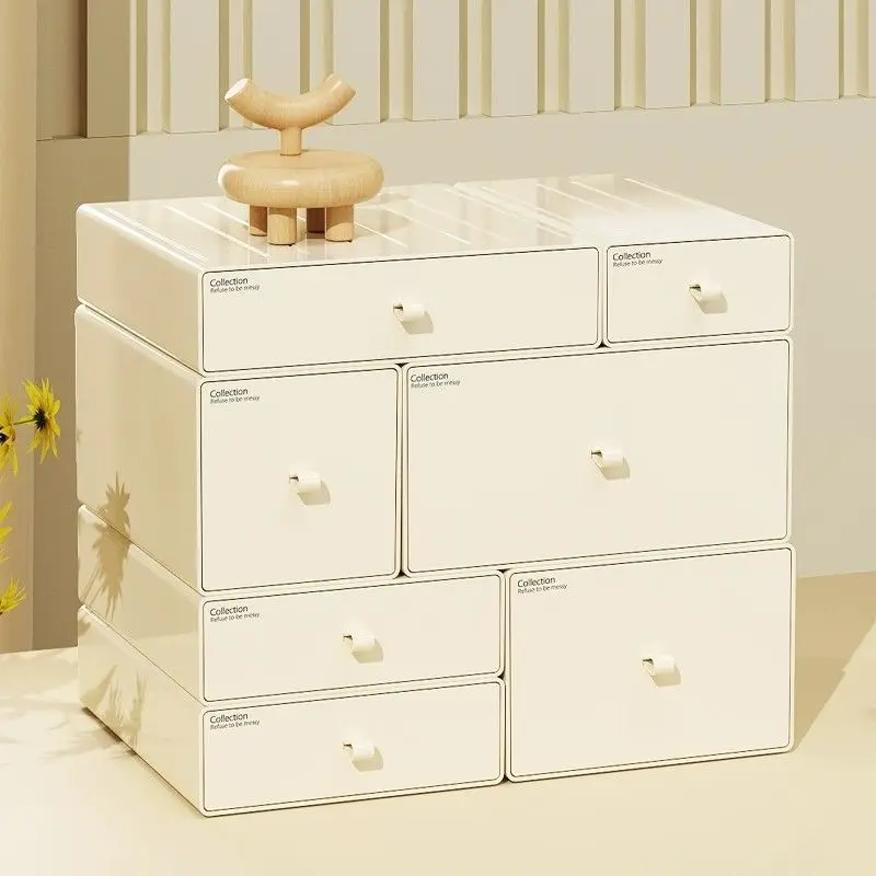 

Creative Home Office Drawer Desktop Storage Box Cosmetic/Stationery/Jewelry Storage Box Simple White Storage Box Home DecorLF685