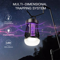 Portable Bug Zapper Rechargeable Wireless Mosquito Killer - 2000mAh Bug Zapper with Light  for Outdoor Adventures Garden Yard