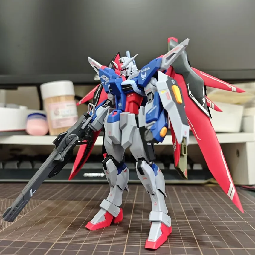 

Alloy frame style zaft mr 1/144 destination ms kit assembly model and light wing mr. asuka action figure collectible gift toy