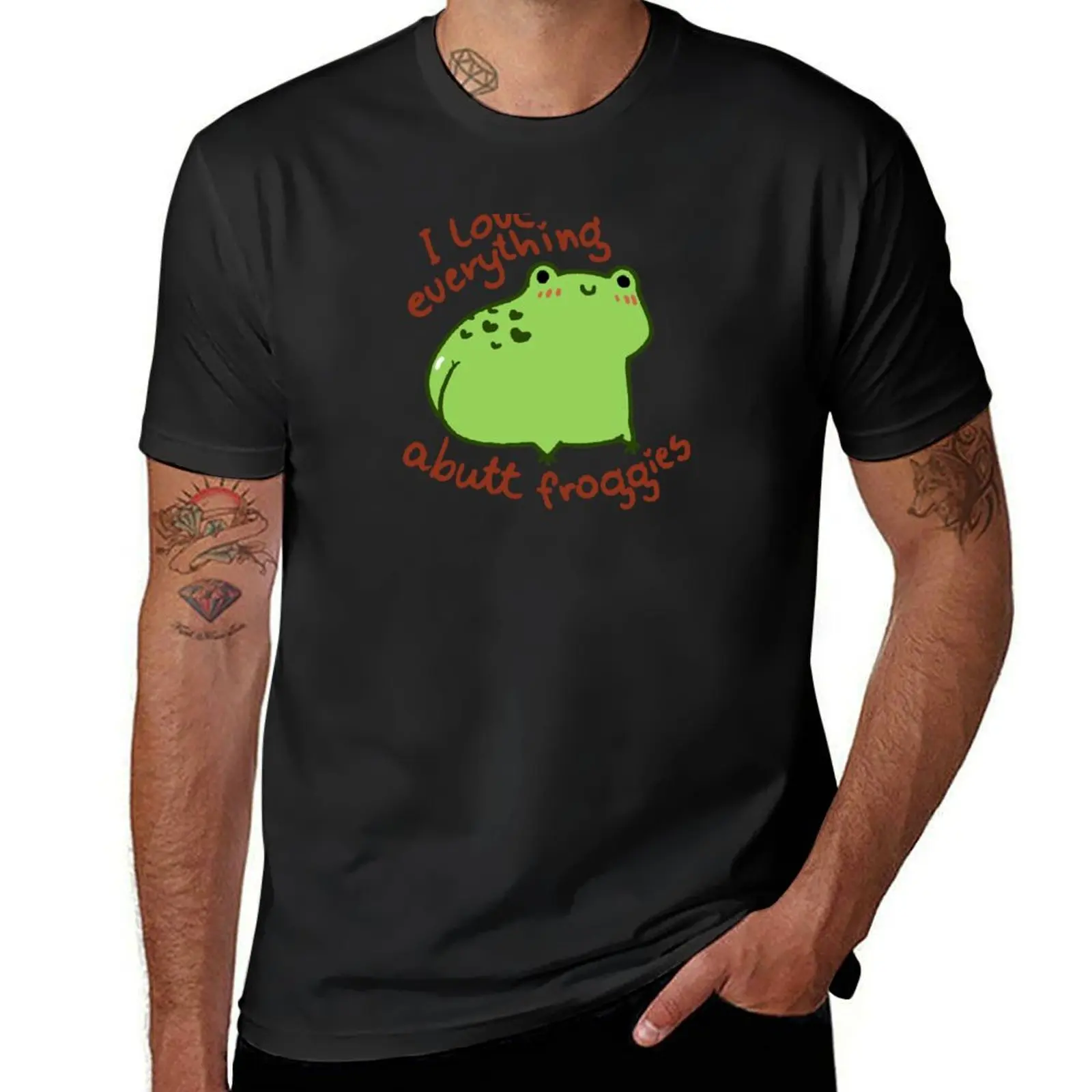 I love everything abutt froggies frog T-Shirt anime customizeds funny t shirts for men