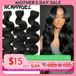 3/4 pieces 28 30 Inch Bundles Virgin Remy Brazilian Hair Body Wave Human Hair Natural Color 100% Silky Hair Wig Extensions
