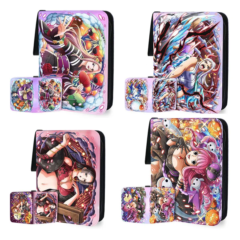 

Anime One Piece Series Yamato Perona Koala Boa-Hancock 9-Panel Zip Card Book Children's Toys Boys Surprise Birthday Gifts