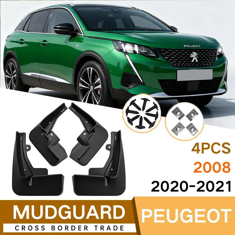 

For Peugeot 2008 2020-2021 car tire fender fender skin universal fender garnish car fender fender flares
