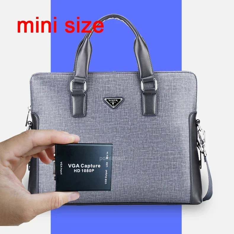 HD VGA1080P إلى محول كابل USB مع مصدر طاقة الصوت HDMI ذكر إلى أنثى محول محول بطاقة التقاط الصوت والفيديو