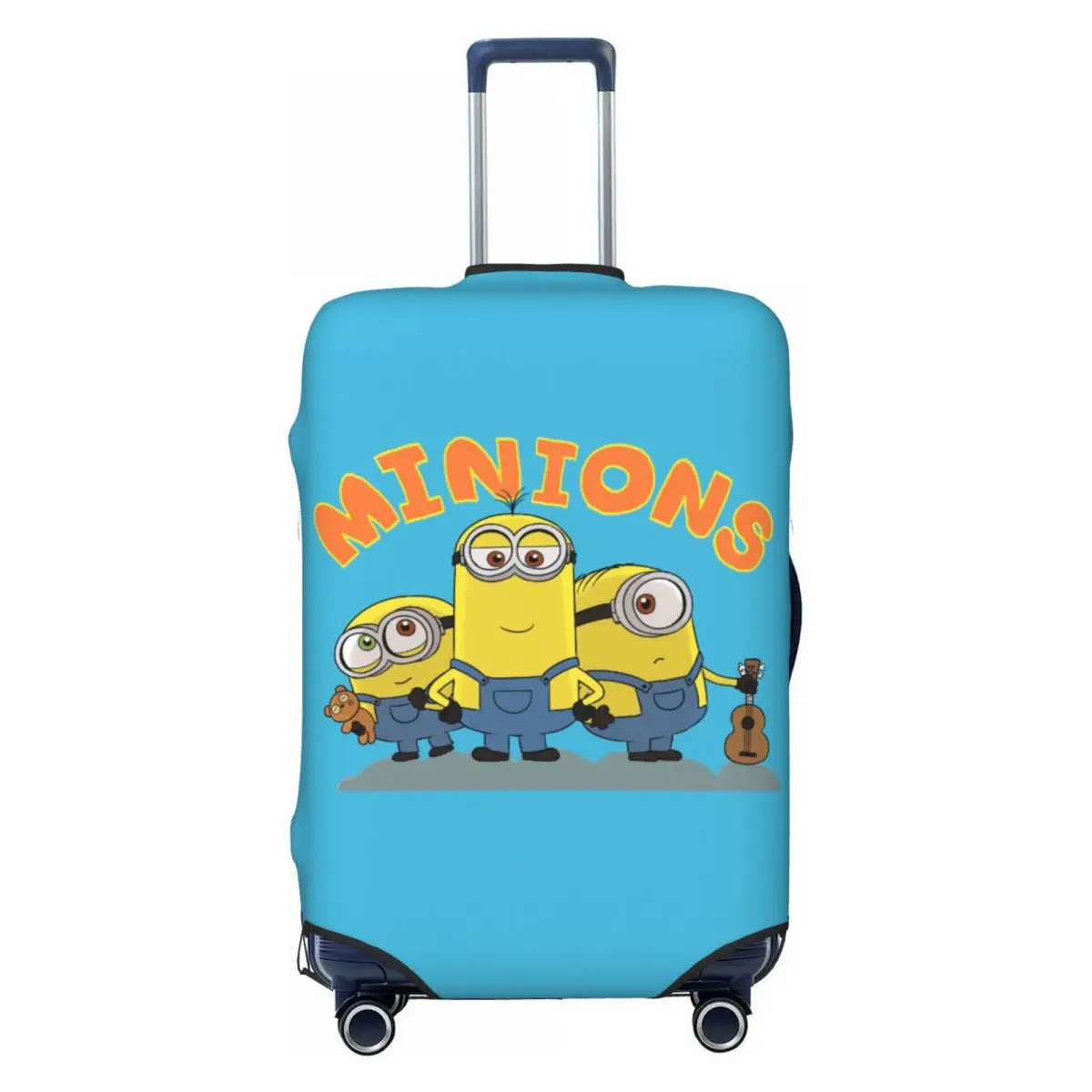 Funda de equipaje de Minions personalizada, cubiertas protectoras elásticas para maleta de viaje, se adapta a 18-32 pulgadas