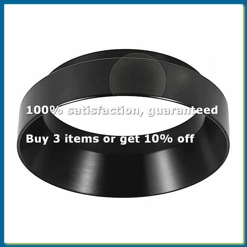 51mm Espresso Dosing Funnel, Magnetic Ring Coffee Machine Accessories Brewing Coffee Tamper Powder Tool(Black)-A27I