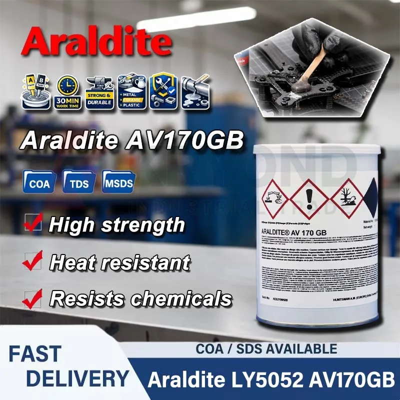 Araldite LY5052 AV170GB Epoxy Resin Sealant Strength Structural Bonding Material for Metal Plastic Composite Industrial Assembly