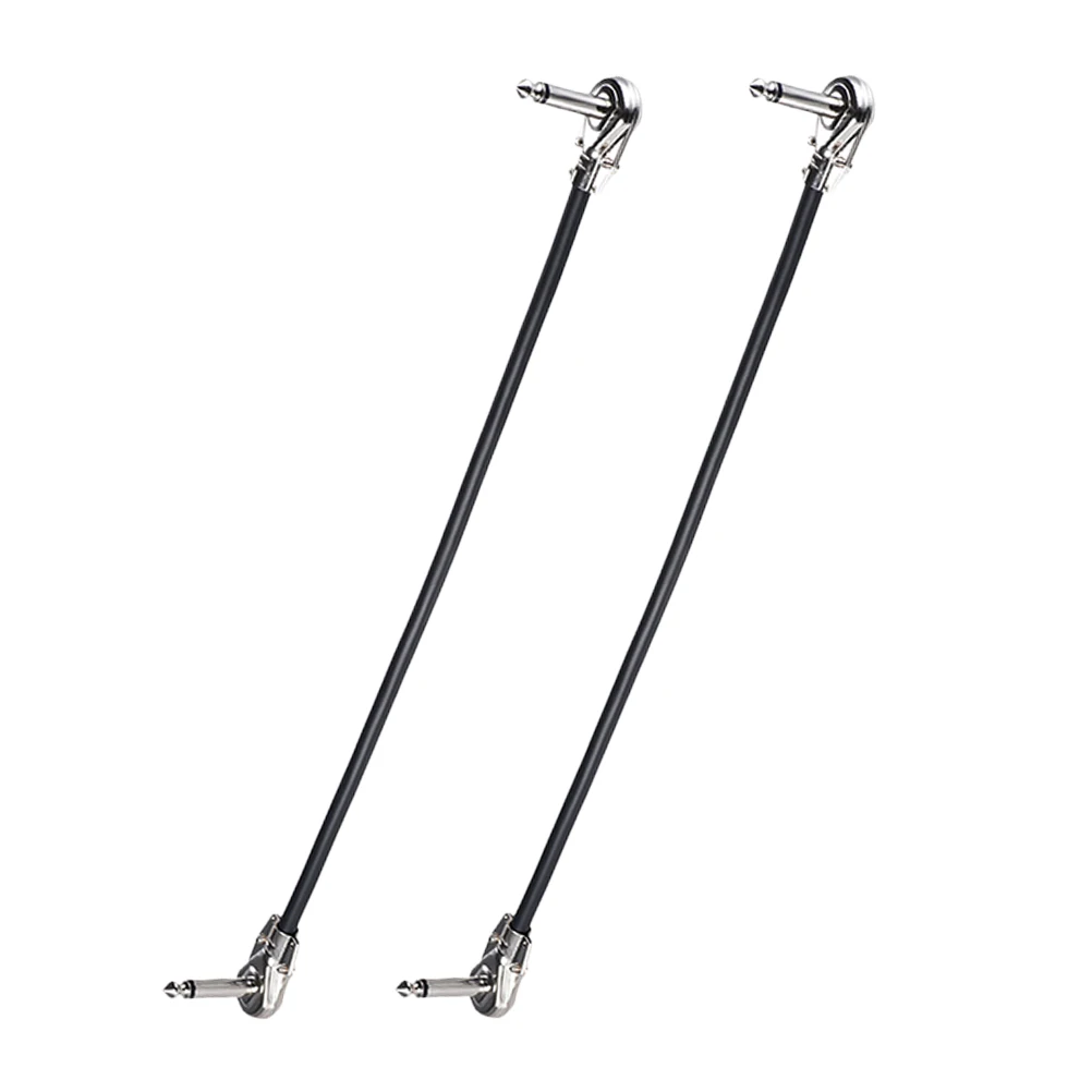 

2 Pcs Electric Guitar Effect Cable Bass Effector Audio Line Flat Patch Cables Copper