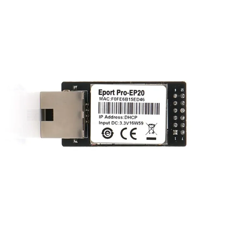 CEANDDEAR eport Pro-EP20 Linux Servidor Red Red Series TTL and Ethernet Module Integrado DHCP 3.3 V TCP IP Telnet Wifi Modules