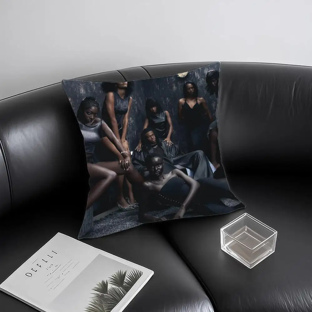Singer B-Bryson Tiller Cushion Cover Soft Plush Pillowcase Double Sided Cushion Cover for Sofa Bedroom Home Decor Gift