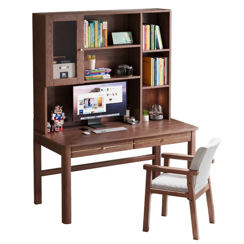 

Desk, solid wood, integrated, home, bedroom, simple, modern, office