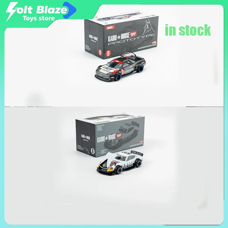 

Коллекционная модель полицейских машин Kaido House MINIGT KHMG190 1/64 Honda Civic NSXV1 China Edition и KHMG208 Nissan Fairlady Z – подарок для мальчиков