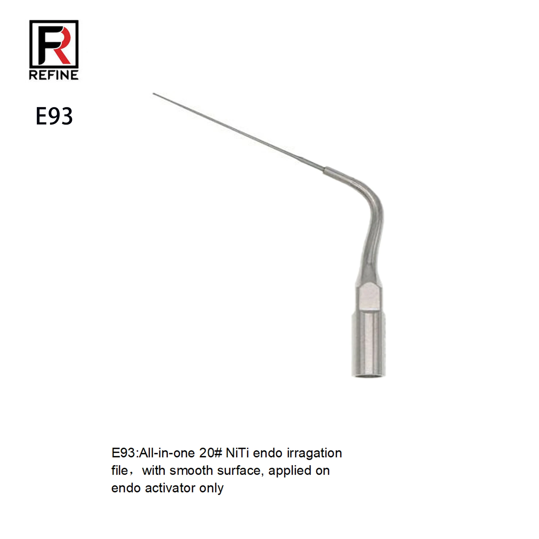 

REFINE Dental Ultrasonic Scaler Insert Scaling Tips E93 Stainless Steel Material Quality For Woodpecker MECTRON EMS