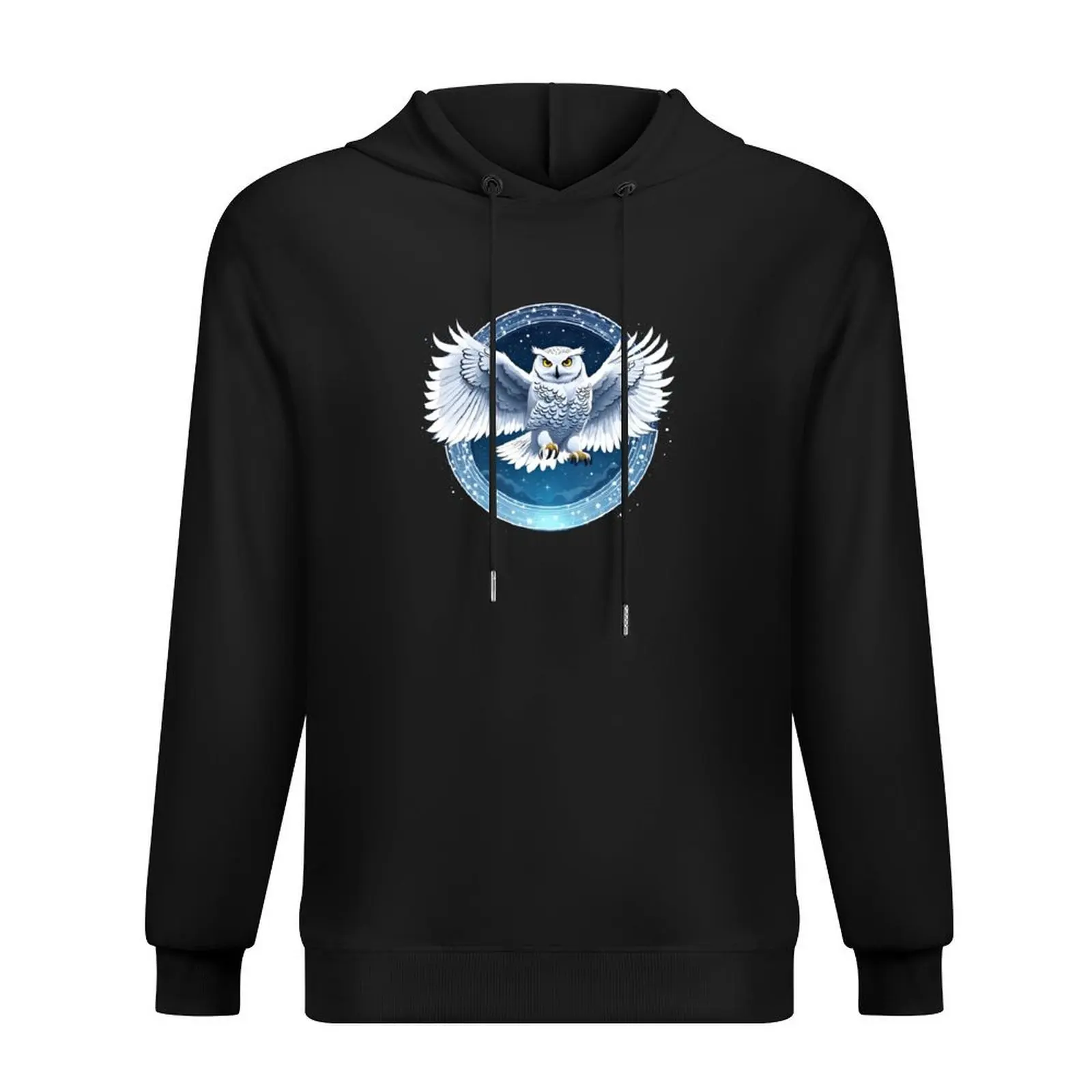 Snowy Owl Guardian Hoodie mens clothing men's winter sweater graphic t shirts men men clothes hoodie graphic