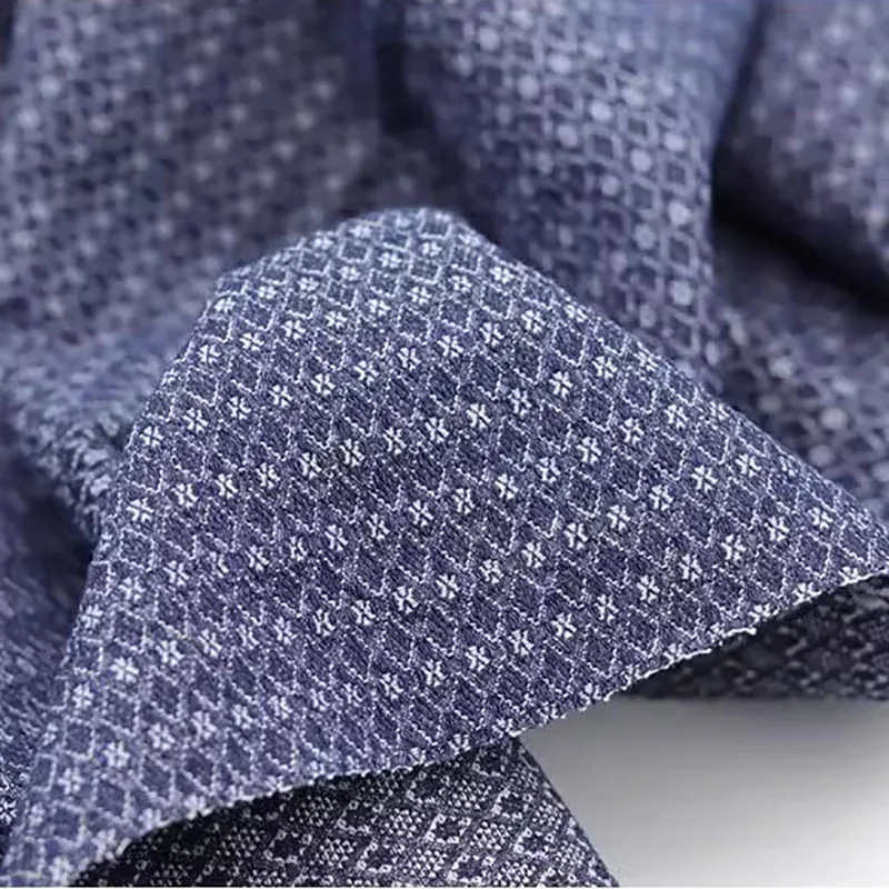 Tessuto Jacquard tessuto di cotone Denim lavato ad acqua cappotto cucito fai da te pantaloni Blazer tessuti fatti a mano