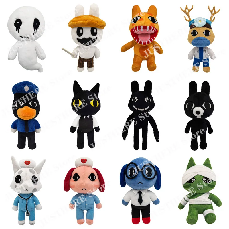 25cm Animal Hospital Plush Toys Cartoon Animals Plushies Rabbit Cat Pig Frog Figure Horror Game Stuffed Dolls Christmas Gifts - view 2