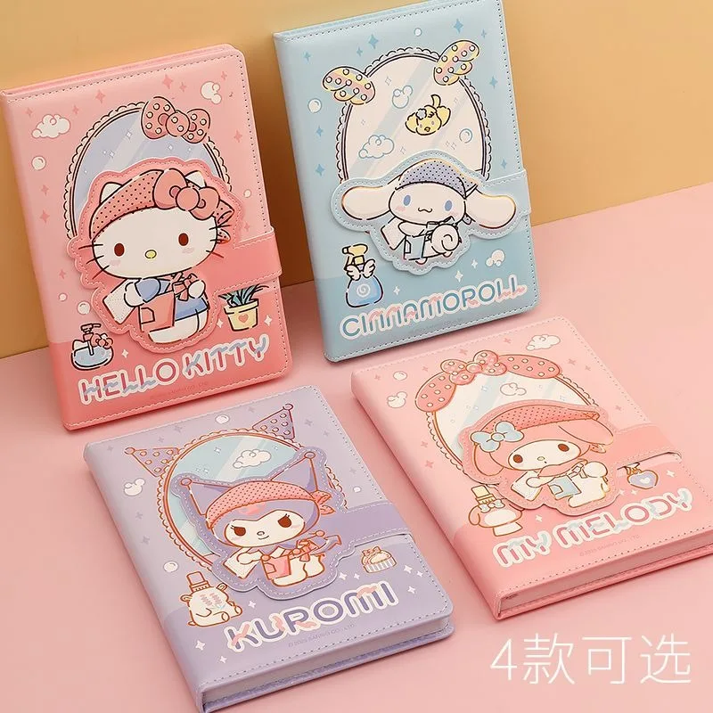 

Cinnamoroll My Melody Anime Kawaii Sanrio Magnetic Notebook Cute Kuromi School Students Diary Notebook Gifts for Kids
