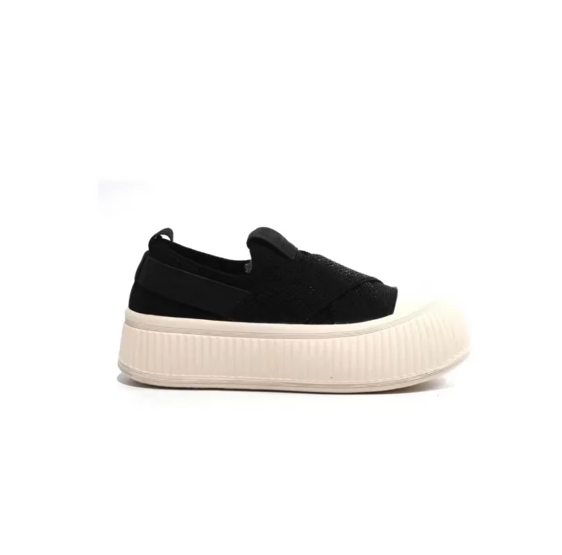 Baskets plates blanches à bout coque pour femme, chaussures de sport, mocassins, nouveau, 2023