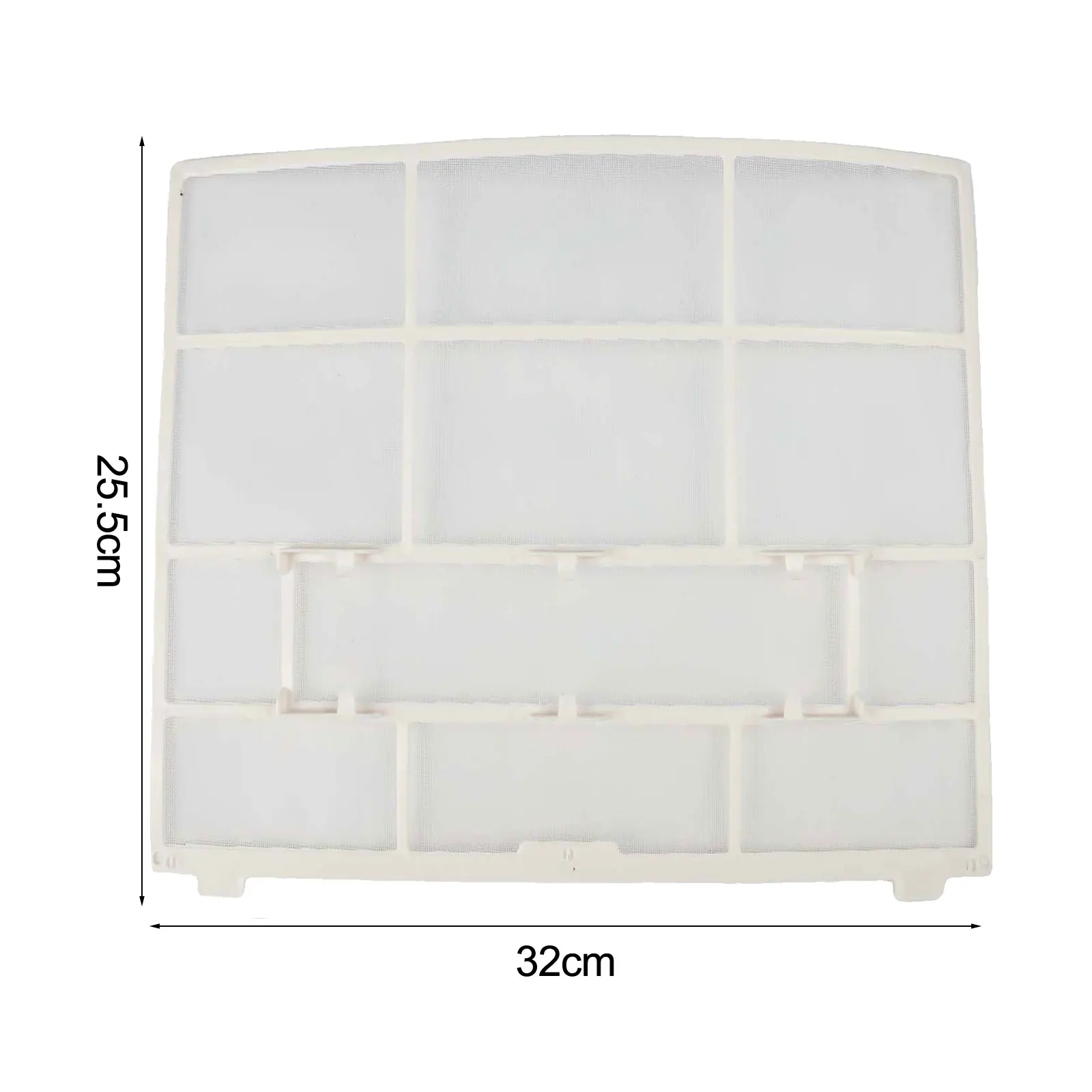 Dust screen accessory filter for air conditioner indoor hanging units designed to block dust and maintain efficiency