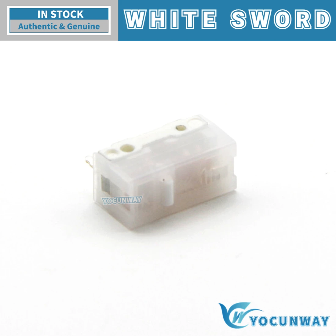 New Original Kailh White Sword Micro Switch 100 Million Lifespan Click Gaming Mouse Switches 3 Pin White Dot