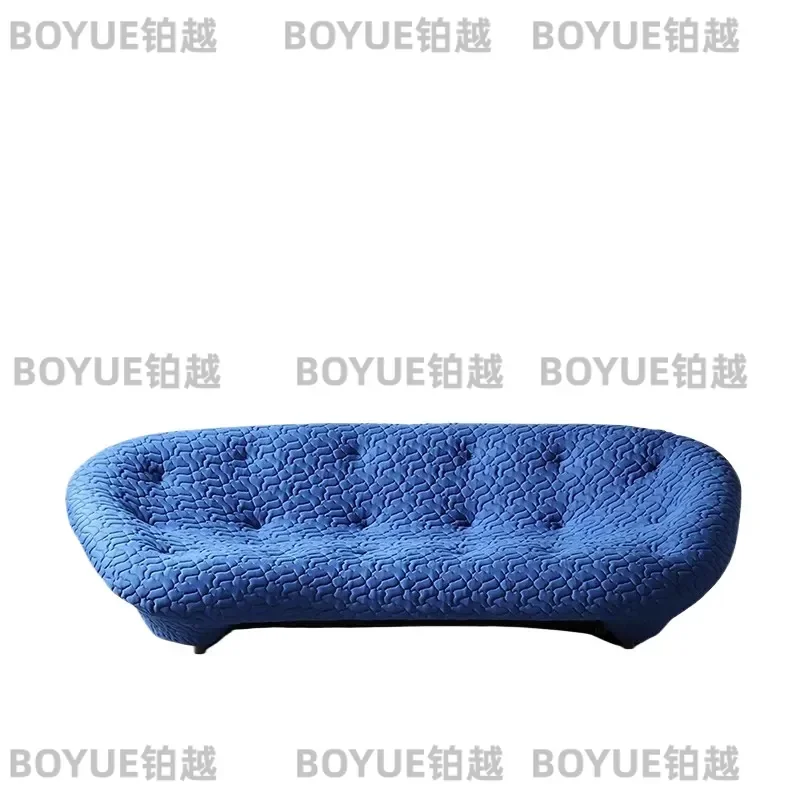 Italian Minimalist Shell Sofa Modern Large Floor Seating Ploum Style Living Room Furniture Simple Design Villa Decor