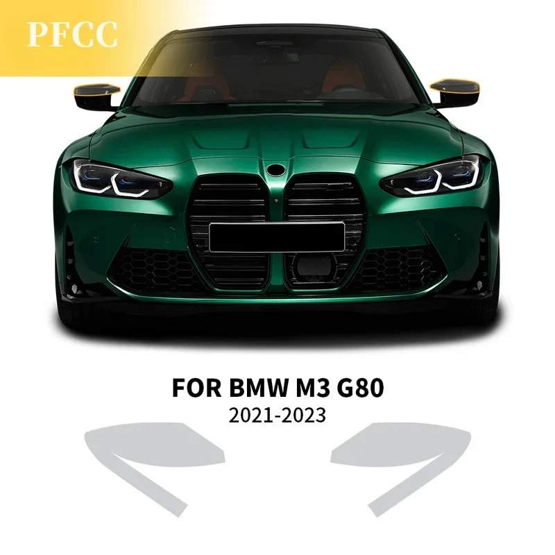 PFCC Car Anti-Scratch Pre Cut PPF TPU Transparent Headlight Rearview Film for BMW M3 G80 2021 2022 2023 Paint Protection Film