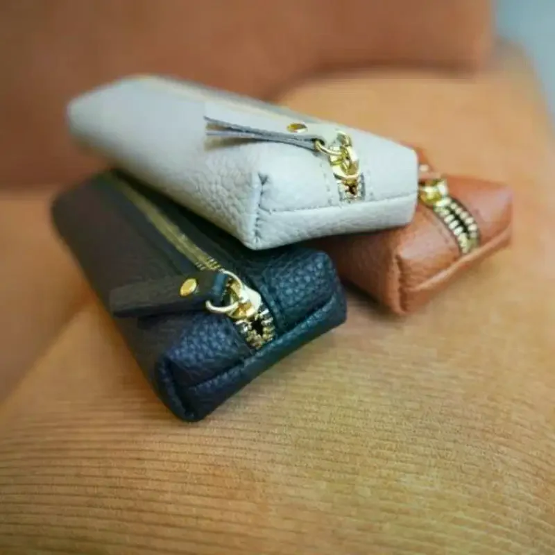 حقيبة النظارات الجلدية الناعمة المحمولة مخزن للمكياج حقيبة المحافظ حقيبة أدوات مكتبية السفر سستة حقيبة مستحضرات التجميل نظارات الشمس