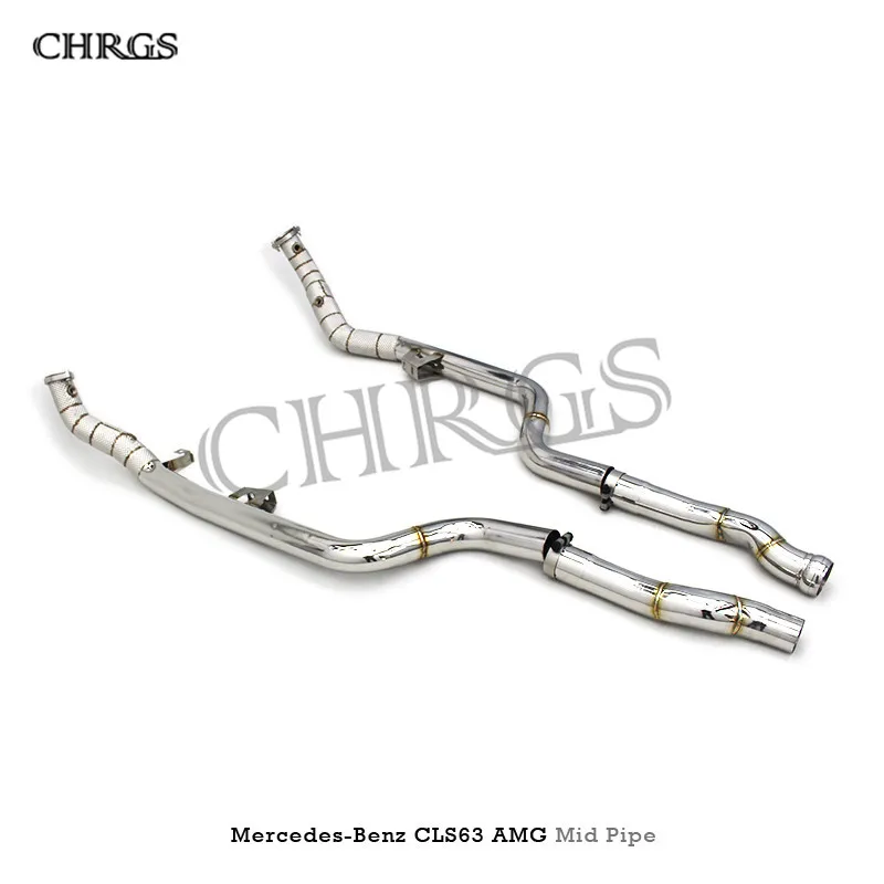 

Factory Stainless Steel 304 CLS63 AMG Exhaust mid pipe For Mercedes-Benz Catless Downpipe Front Pipes Exhaust System
