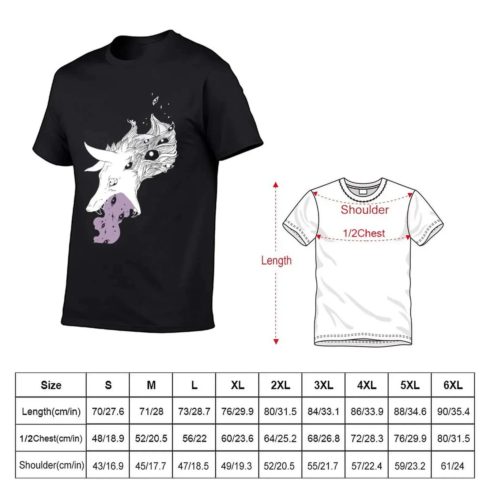 Wild Wolf Creature With Stars And Eyes T-Shirt boys whites heavyweights graphics street wear mens t shirts casual stylish