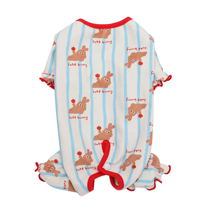 

Clothes Anti-Shedding Belly ProtectorOutfit Kitten Neutering Weaning Pet Four-Legged Thermal Velvet Autumn Winter