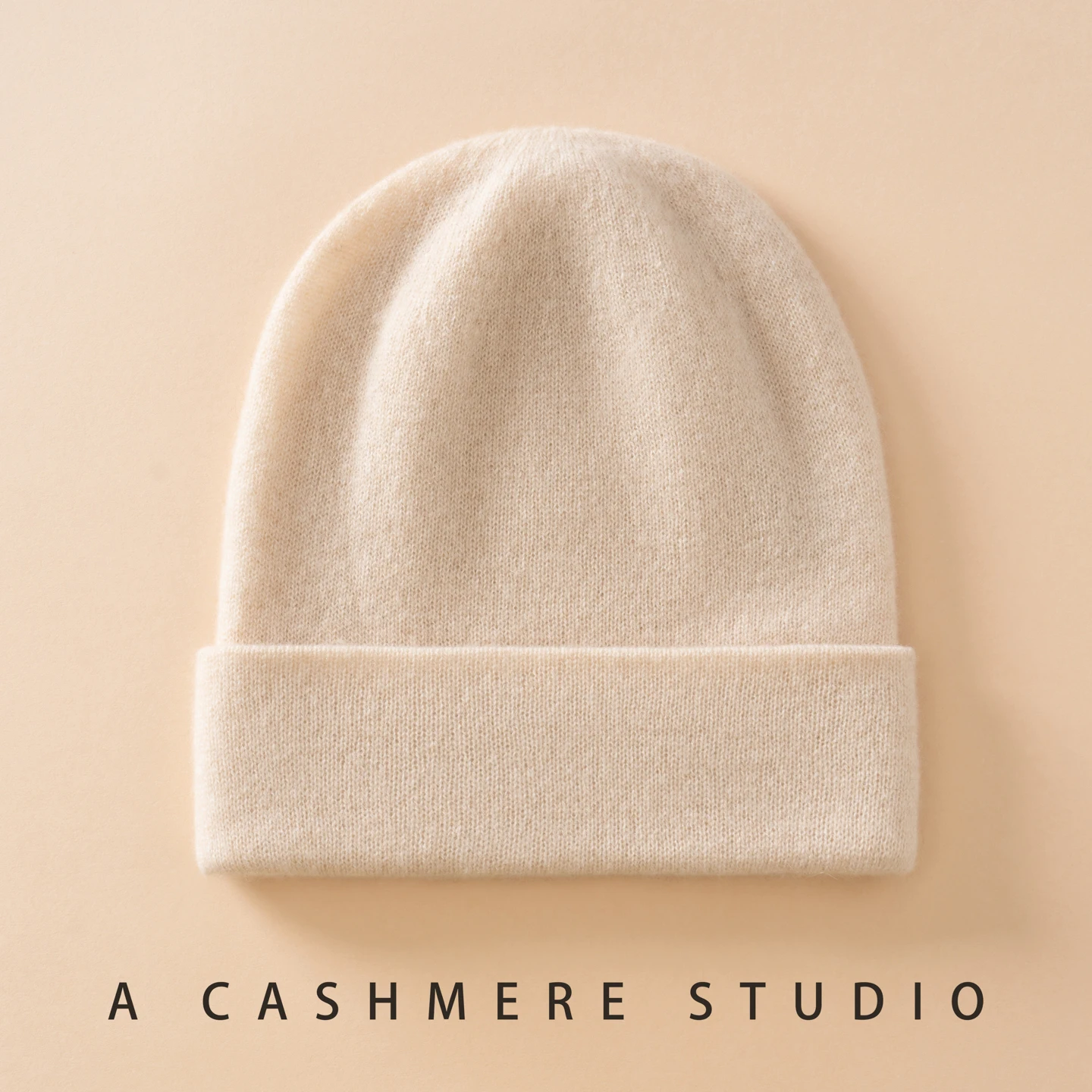 2025A-grade Cashmere Knitted Cashmere Hat With Solid Color Soft Top And Double-layer Outdoor Warmth In Winter Is Unisex
