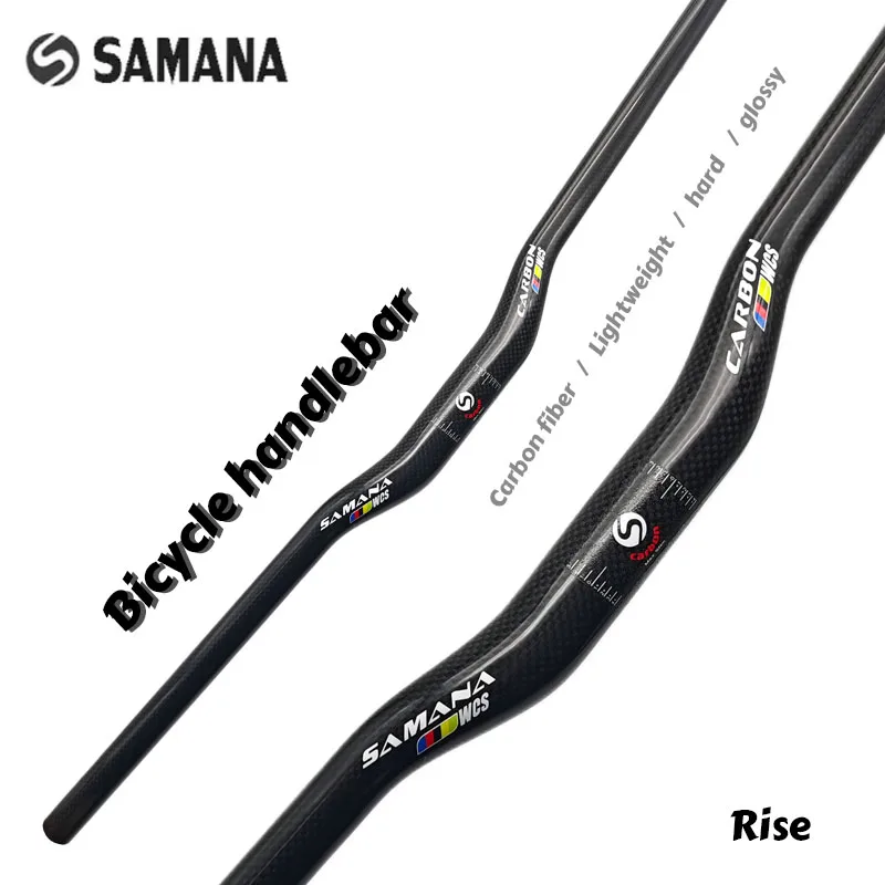 

Руль SAMANA New Mountain Bike 3K из полностью карбонового волокна, подъемный, для MTB, 31.8 * 600-780 мм