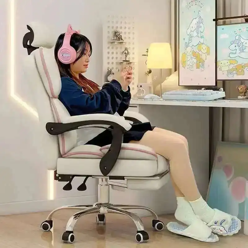 Confortável apoio para os pés cadeira de escritório cama gamer pc sala jogo relaxamento poltrona chaise design móveis para casa cadeira giratória reunião
