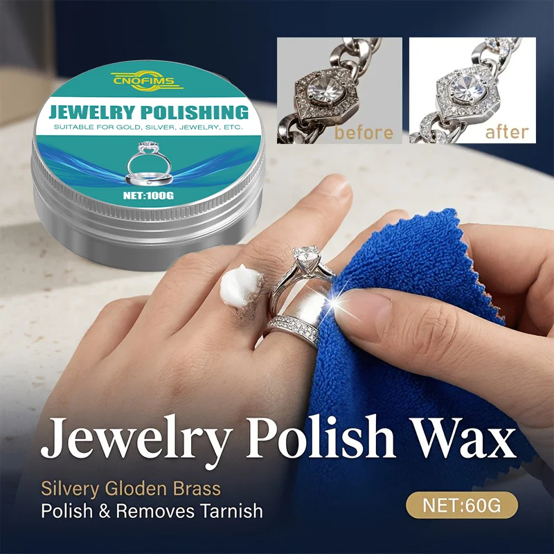 Pâte à polir pour bijoux en métal - Résout rapidement les problèmes d'oxydation, de noircissement et de couleur terne sur les bijoux en métal. Convient pour les oreilles