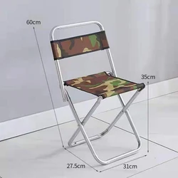 Rugged Foldable Chair Portable Folding Chair Outdoor Indoor Folding Chair Household Stool Body Curve Camping Chair Comfortable