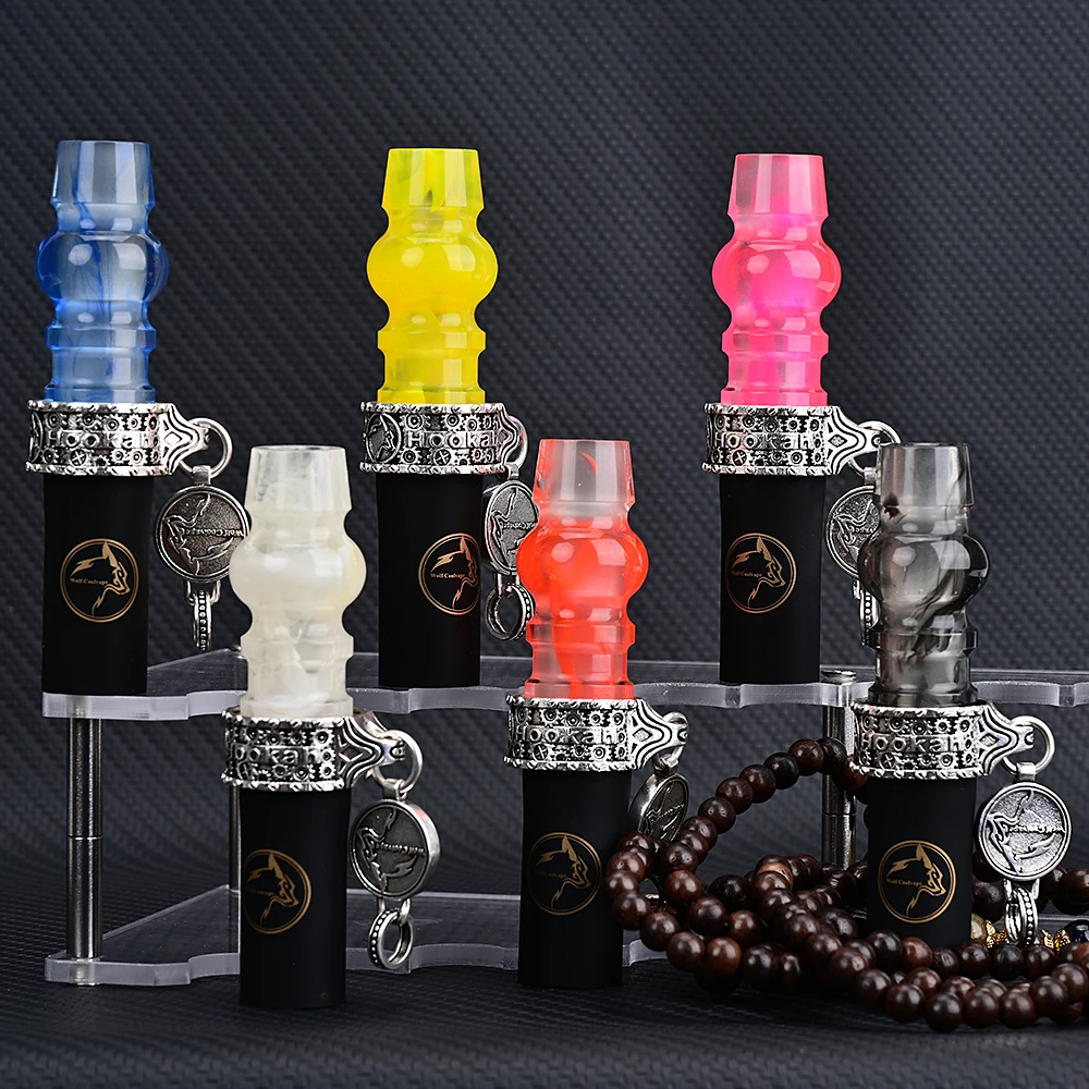 Wolfcoolvape chicha Hookah Mouthpieces Hookah Shisha Mouth Tips resin Water Pipe hubbly bubbly Shisha chicha Hookah Narguile